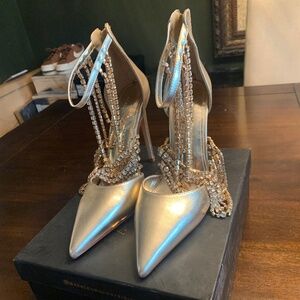 Azalea Wang Olea Gold 7.5 Heels